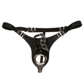 Strapped BDSM Penis Restraint Belt With Buckles